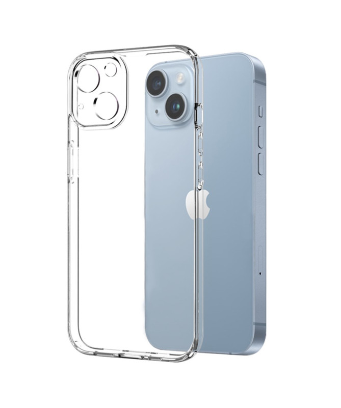 Coque iPhone 14 Plus Transparente avec Protection d’Écran en Verre Trempé