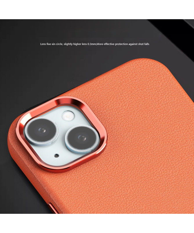 Coque iPhone 14 "Vibrance" avec MagSafe et Cadre Métallique pour Objectif