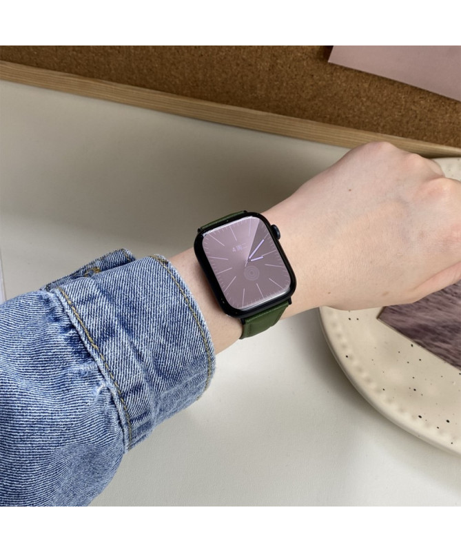 Bracelet en Cuir Véritable pour Apple Watch