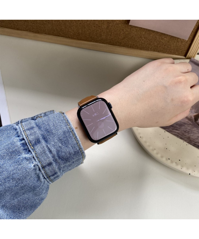 Bracelet en Cuir Véritable pour Apple Watch