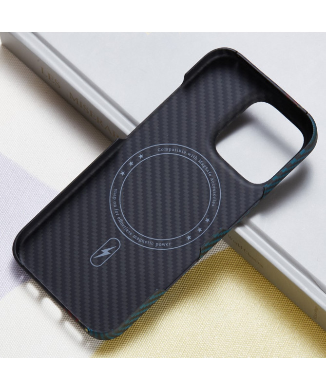 Coque iPhone 16 Pro Max Racing Stripe Carbon