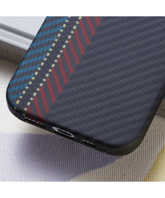 Coque iPhone 16 Pro Max Racing Stripe Carbon