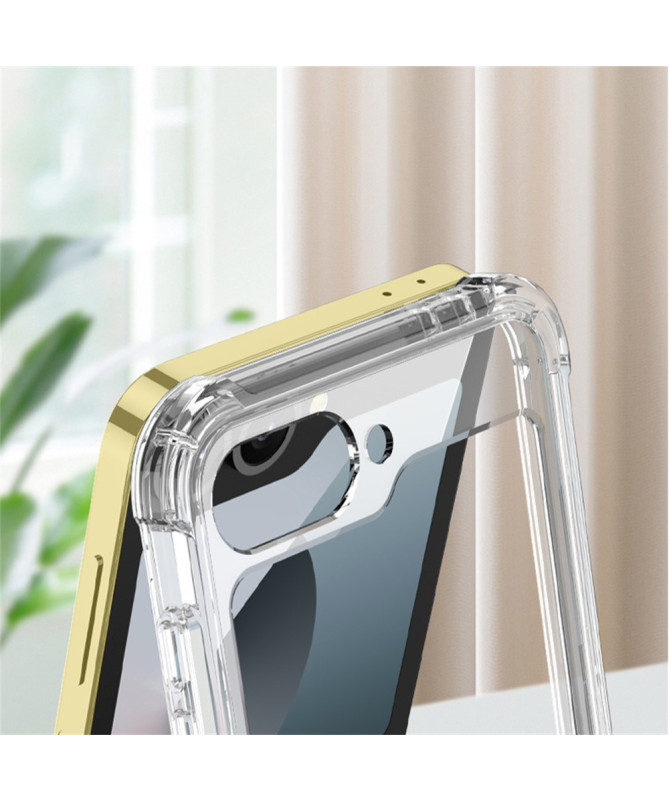 Coque Transparente Samsung Galaxy Z Flip 6 avec Anneau et Chaîne