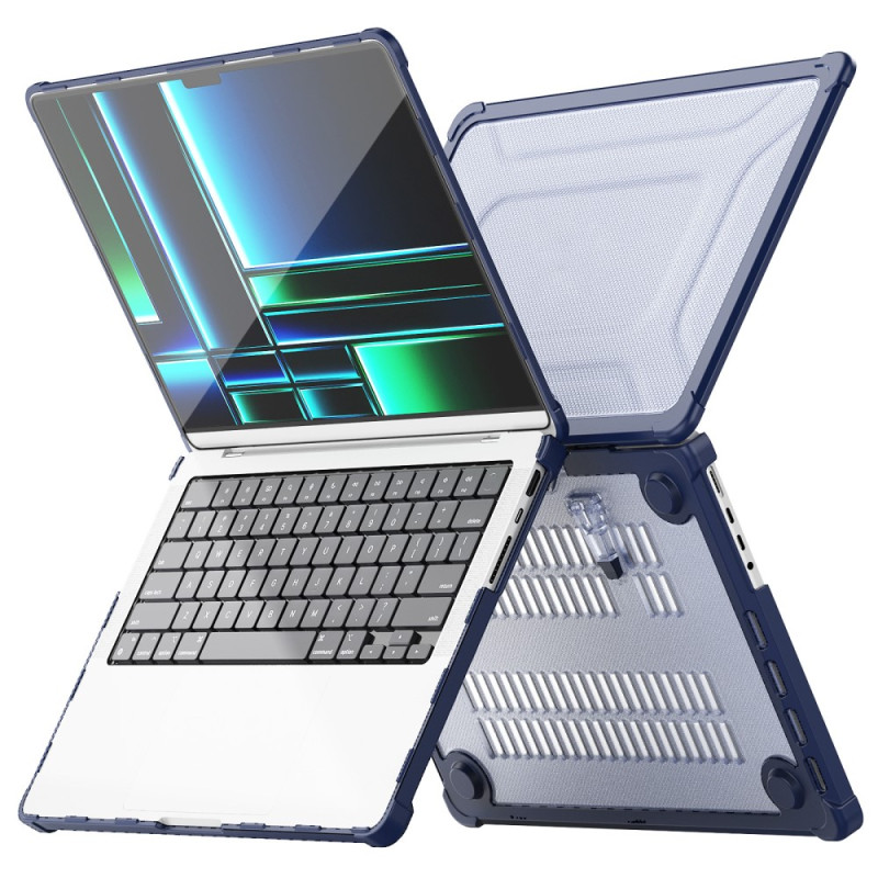 RUSSELL - Coque MacBook Pro 14 2021/2023 Résistante avec Support